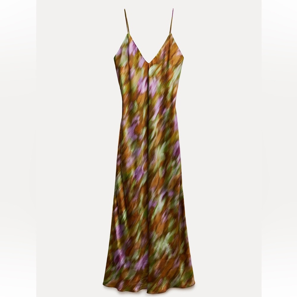 PRINTED SLIP DRESS ZW COLLECTION